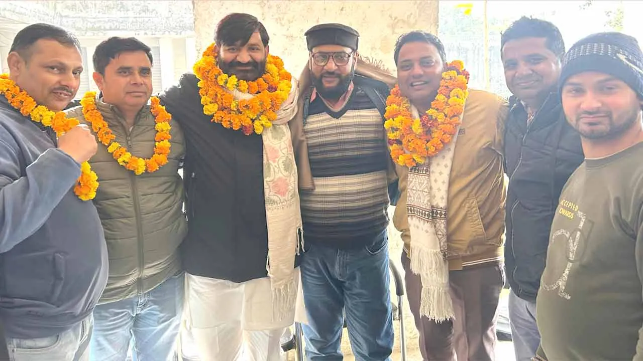 सुधीर चौधरी के सिर सजा पत्रकार संगठन कैराना के अध्यक्ष का ताज