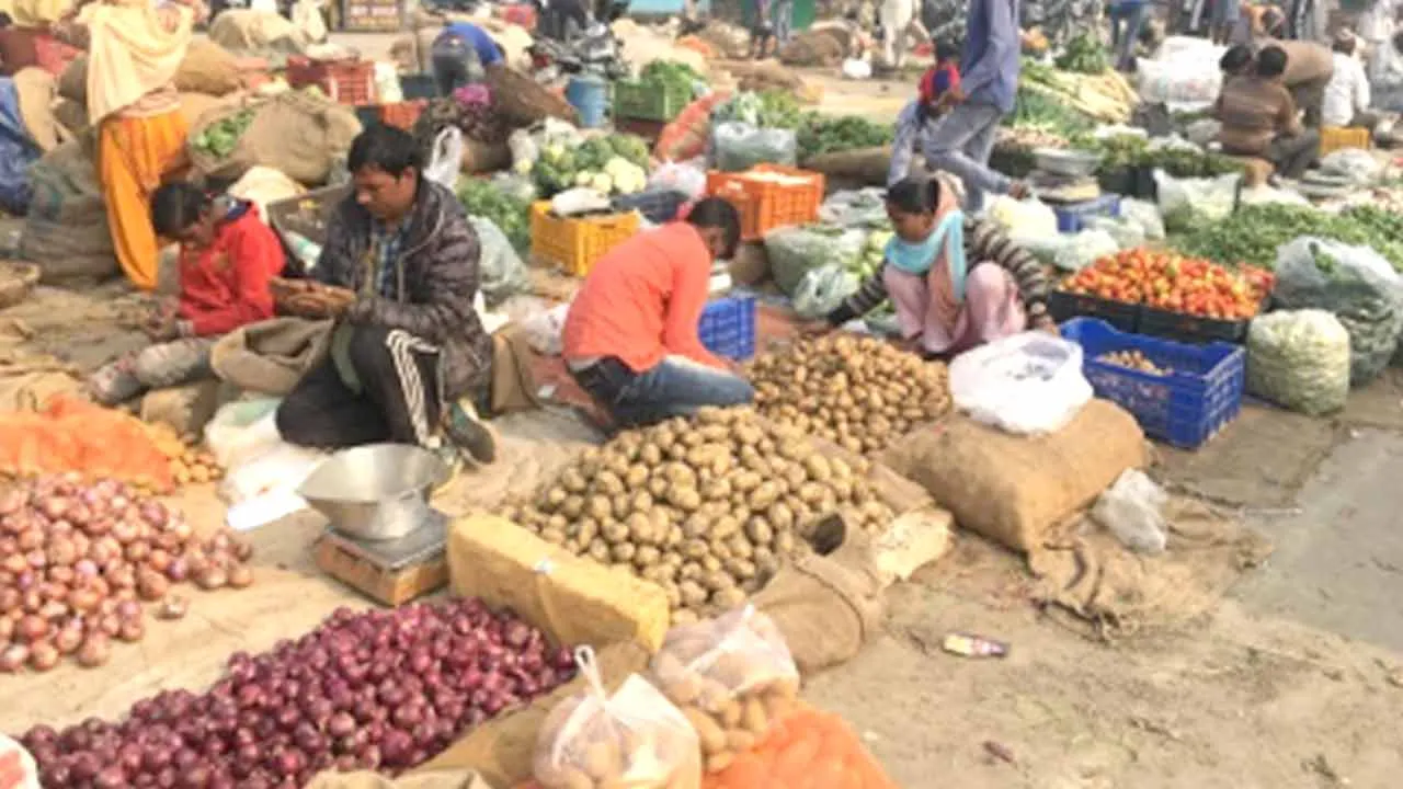 नई सब्जी मंडी की चारदीवारी का कार्य पूरा, शेड का निर्माण जारी 
