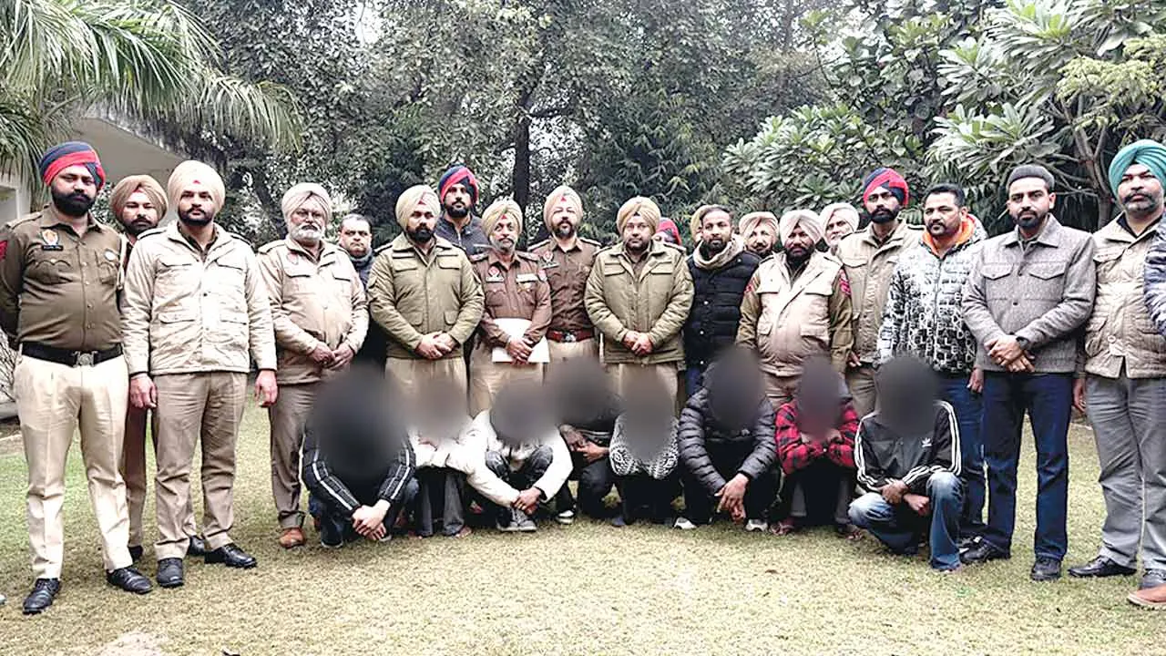 फिरौती व टारगेट किलिंग गिरोह के 8 आरोपी काबू