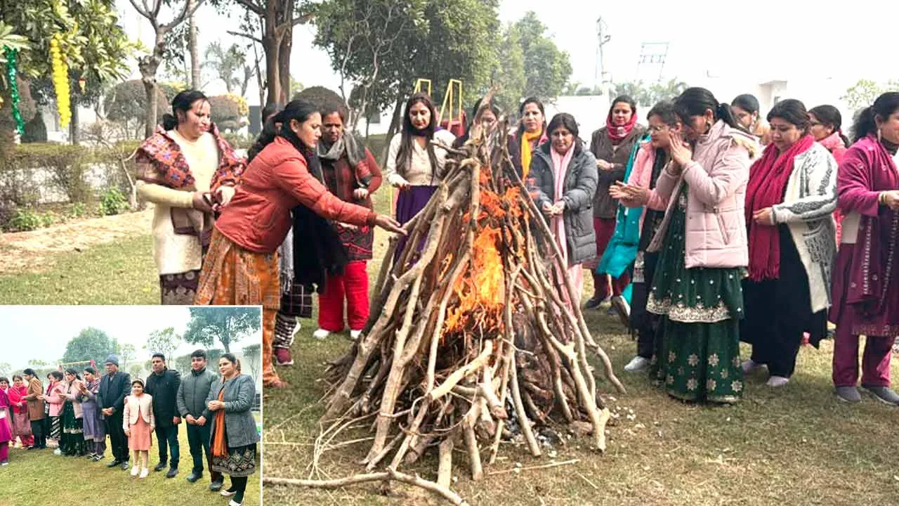 कैंब्रिज वर्ल्ड स्कूल में धूमधाम से मनाया गया लोहड़ी पर्व, मकर संक्रांति का दिया शुभ संदेश