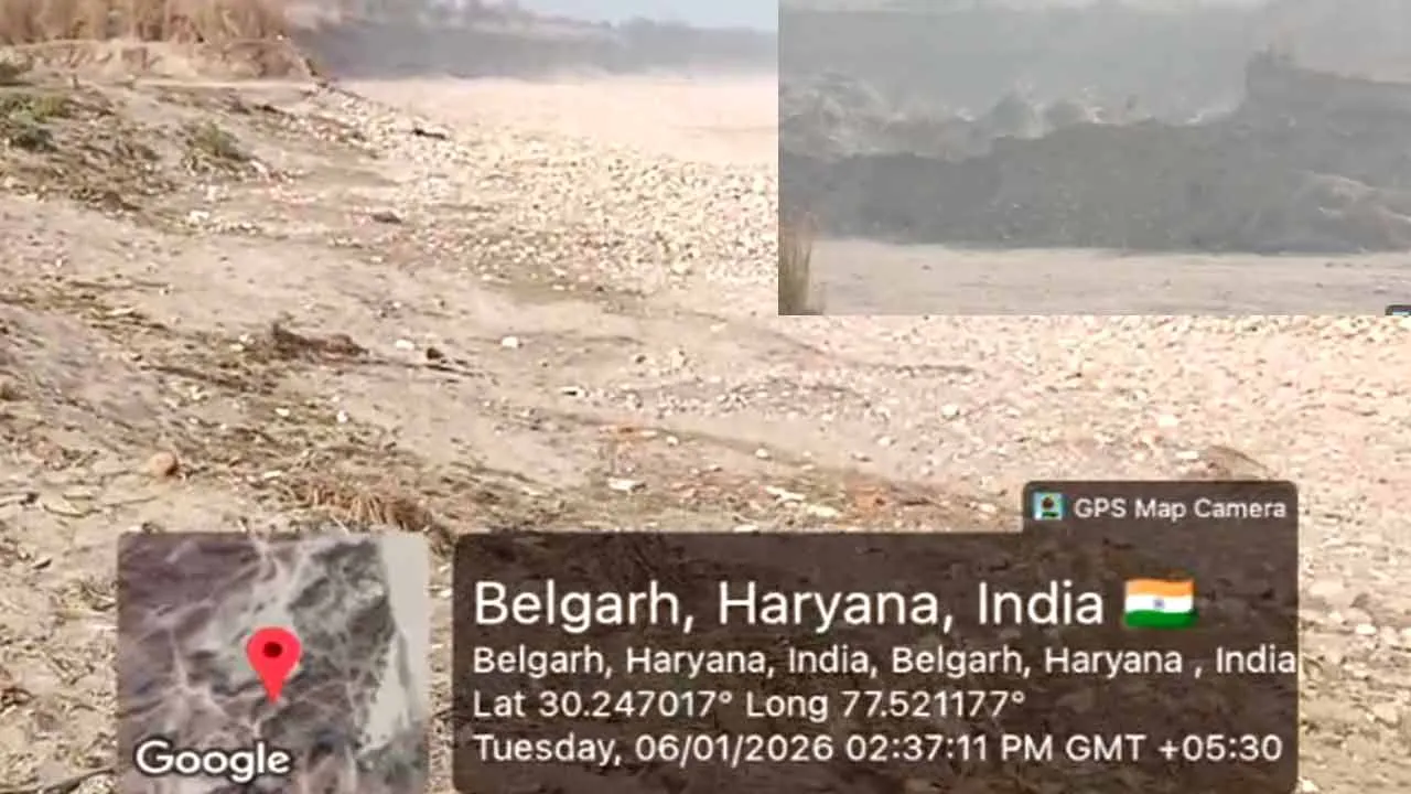 बेलगढ़ क्षेत्र में अवैध खनन से यमुना नदी की पटड़ी पर संकट, दर्जनों गांवों पर बाढ़ का खतरा