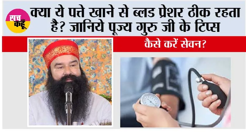 Control High Blood Pressure: क्या ये पत्ते खाने से ब्लड प्रेशर ठीक रहता है? जानिये पूज्य गुरु जी के टिप्स