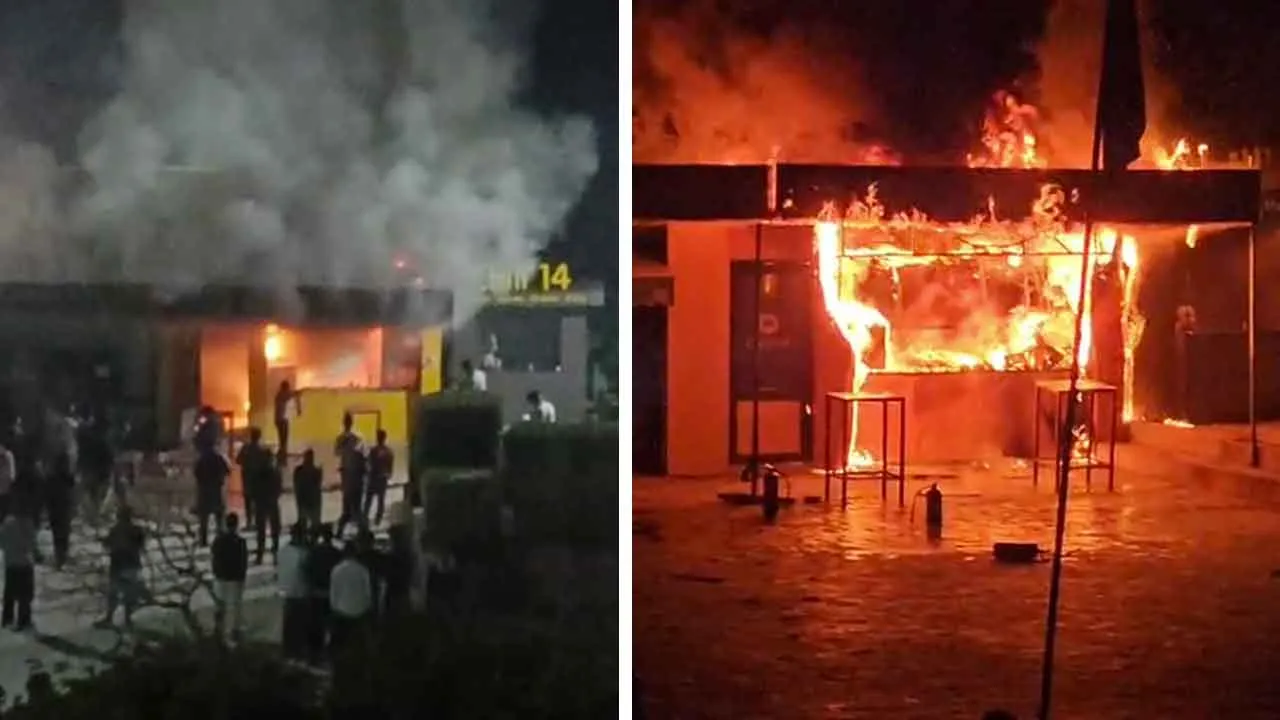 Panipat Geeta University Fire: पानीपत की गीता यूनिवर्सिटी के कैफे में भीषण आग का तांडव, फिर सिलेंडर फटा