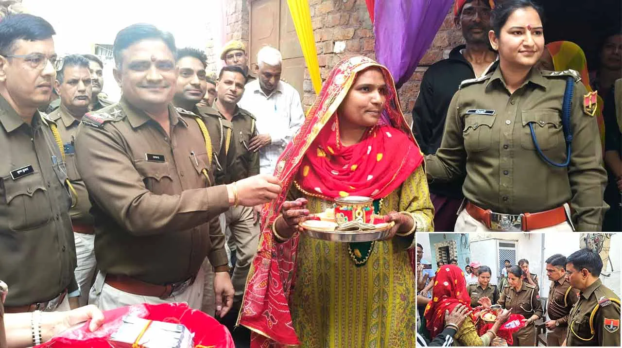 खाकी का मानवीय चेहरा: बेटी के विवाह में ‘भाई’ बनकर पहुंची हनुमानगढ़ पुलिस, मायरा भरकर दिया अपनत्व का संदेश
