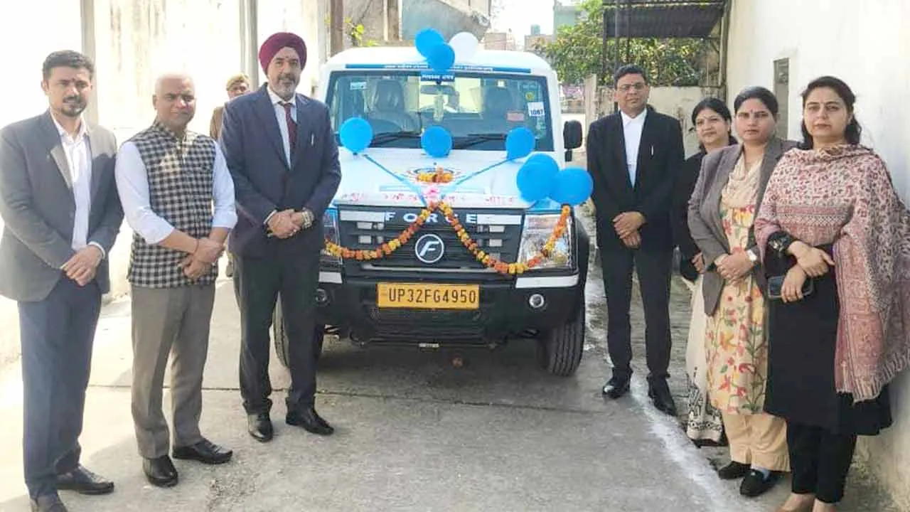 सस्ते व सुलभ न्याय के प्रचार हेतु न्याय रथ रवाना