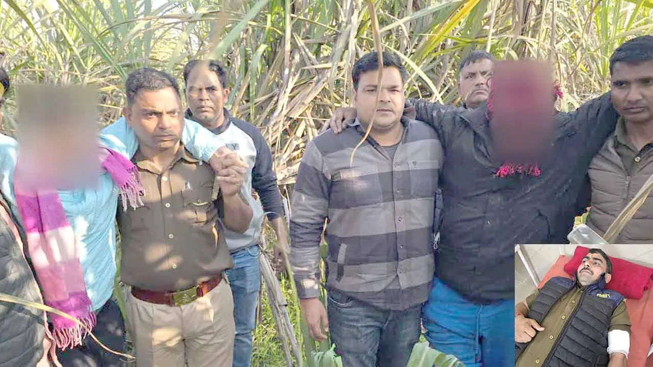 Crime News: कैराना में लूट की योजना बनाते दो बदमाश मुठभेड़ में घायल, दो फरार