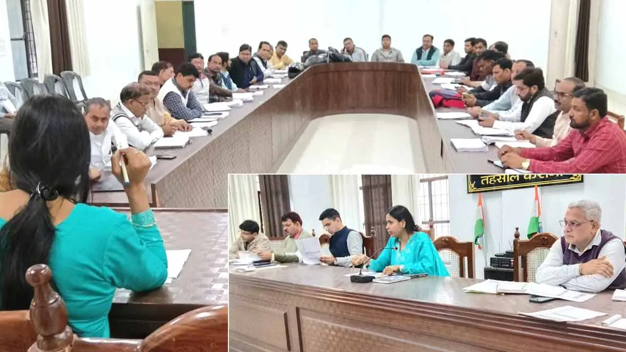 तहसील मुख्यालय पर बैठक आयोजित, एसडीएम ने की एसआईआर कार्य की समीक्षा