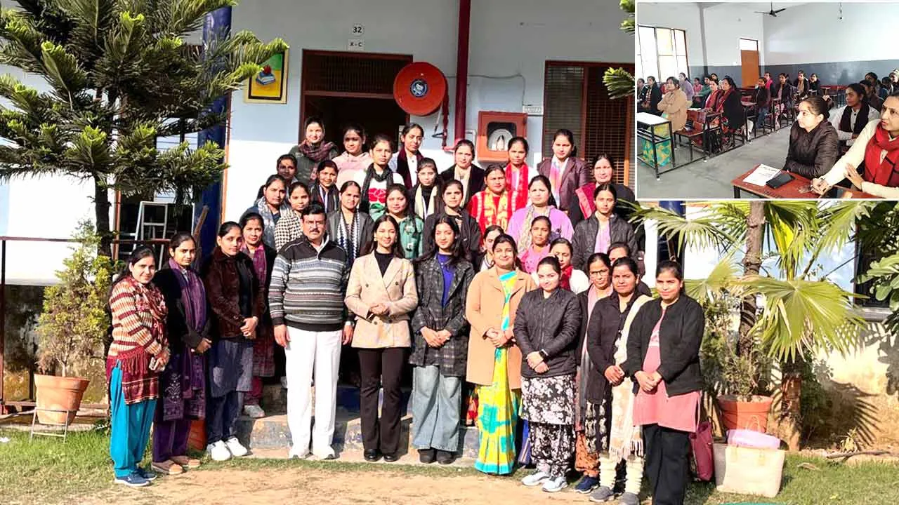 शिखर शिक्षा सदन सीनियर सेकेंडरी स्कूल में अध्यापकों हेतु वित्तीय साक्षरता एवं साइबर क्राइम जागरूकता सत्र आयोजित