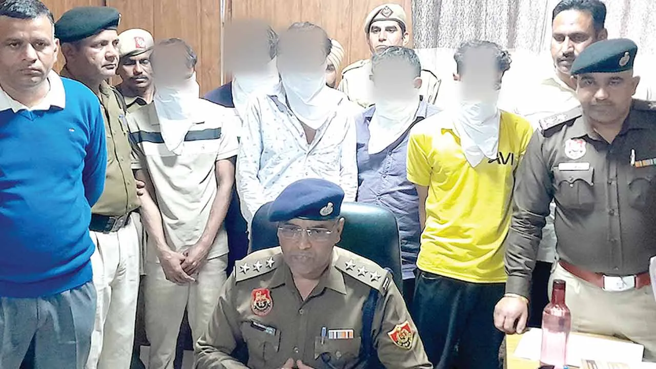 ट्यूब्वेल केबल चोरी करने वाले अंतर्राज्यीय गिरोह का भंडाफोड़, 5 आरोपी गिरफ्तार