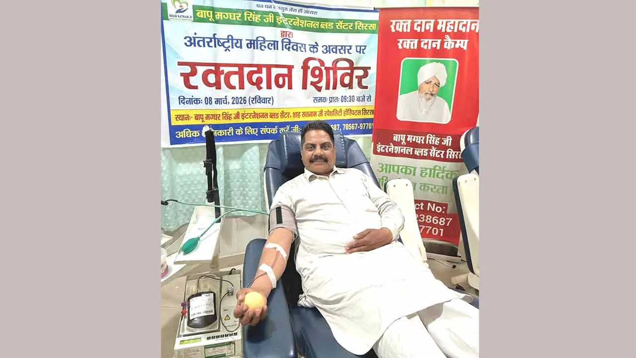 डेरा सच्चा सौदा के सेवादार काला लांगरी ने 71वीं बार किया रक्तदान