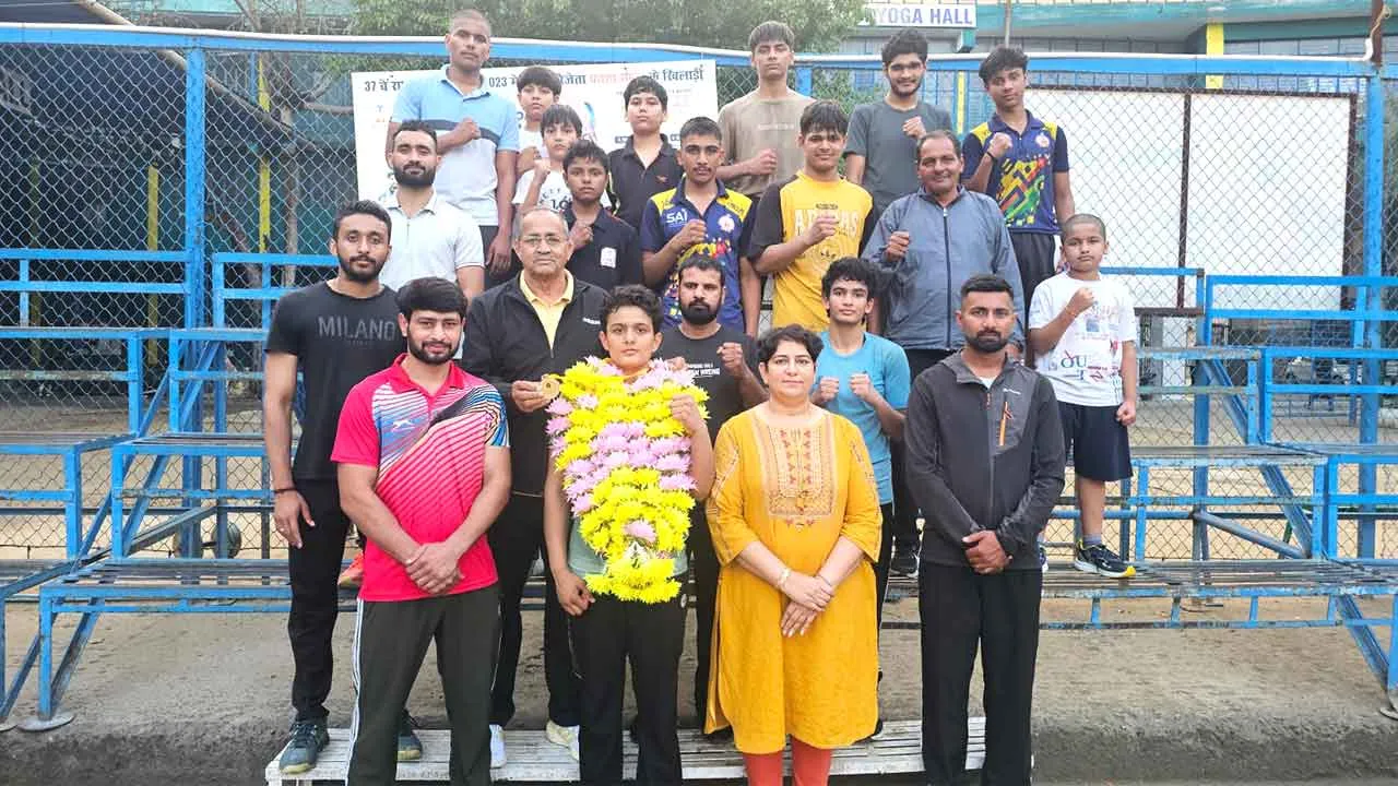 प्रताप स्कूल की हंशिका ने स्टेट बॉक्सिंग चैम्पियनशिप में जीता गोल्ड
