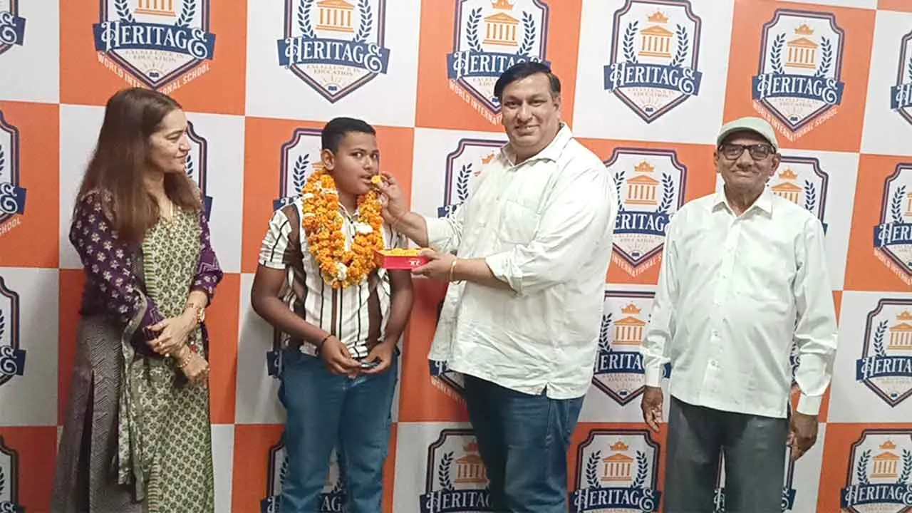 हैरिटेज स्कूल के रुद्र ने नेटबॉल में गोल्ड मेडल पर किया कब्जा