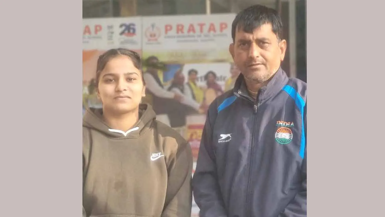 एथेंस में इंटरनेशनल वुशु चैम्पियनशिप में प्रताप स्कूल की किरण का चयन