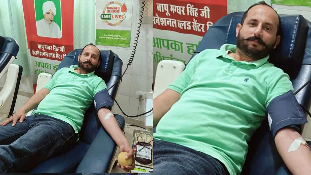 डबवाली के मंजीत पाल ने 36वीं बार बढ़ाया इंसानियत की खातिर ये महत्वपूर्ण कदम