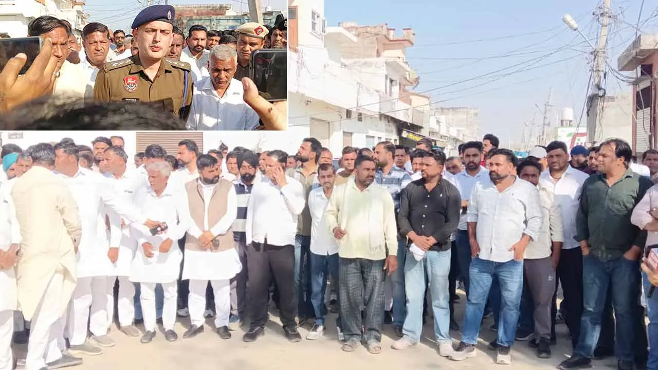कोलिवाला मारपीट मामले में सरपंच प्रतिनिधि पर एससी-एसटी एक्ट के तहत मामला, सरपंच संगठन ने किया थाने में हंगामा