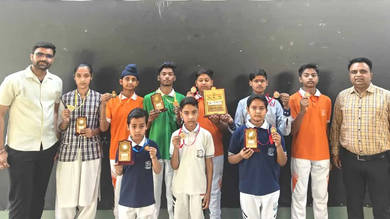 शिखर शिक्षा सदन का वीकेआईटी कॉलेज शूटिंग टूर्नामेंट में शानदार प्रदर्शन