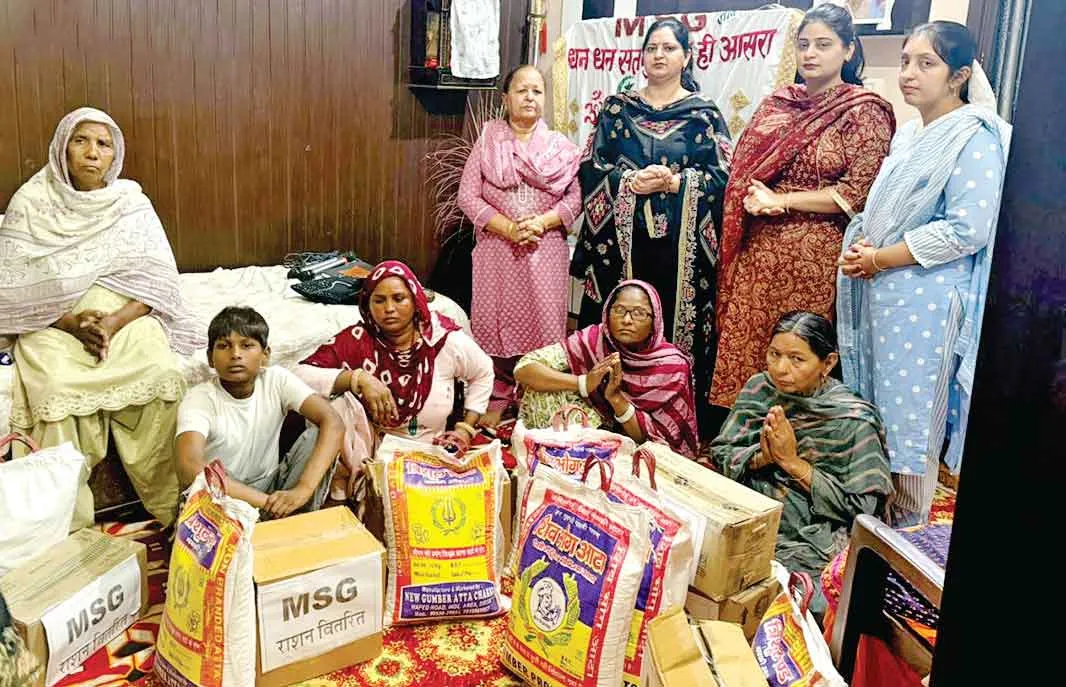 सरसा ब्लॉक के जोन-3 के इन सेवादारों ने की जरूरतमंद परिवारों की सहायता
