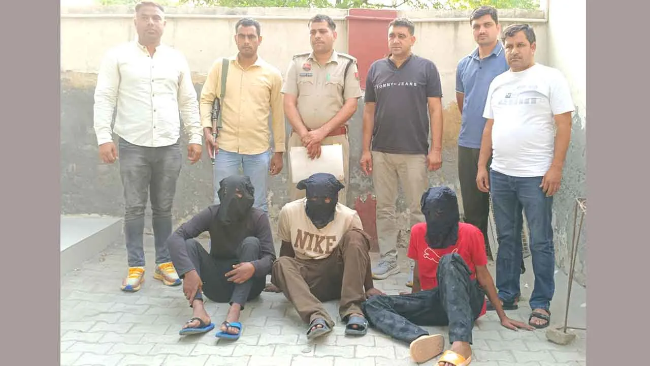 भिवानी सीआइए पुलिस ने पकड़े 3 हिस्ट्री शीटर बदमाश