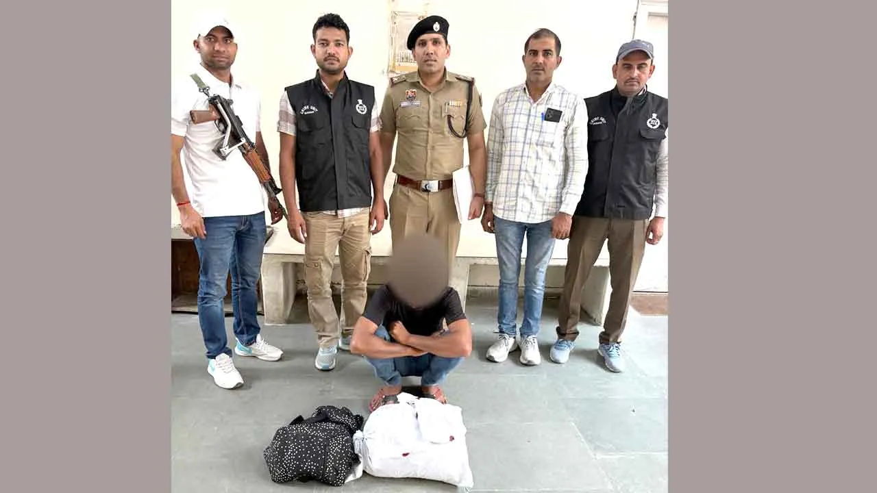 गांजा तस्करी के मामले में एक आरोपी गिरफ्तार, 4 किलो 968 ग्राम गांजा बरामद