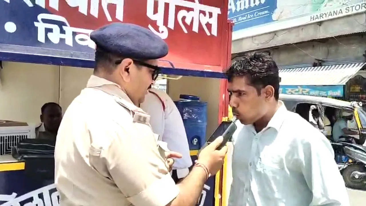 यातायात नियमों की धज्जियां उड़ाने वालों पर भिवानी पुलिस सख्त