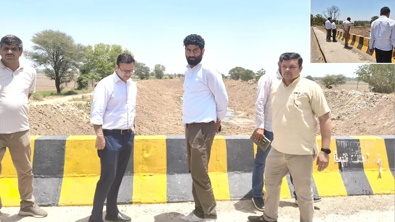 बारिश के मौसम के मद्देनज़र एसडीएम आकाश शर्मा ने किया जाखल में बाढ़ संभावित क्षेत्रों का निरीक्षण