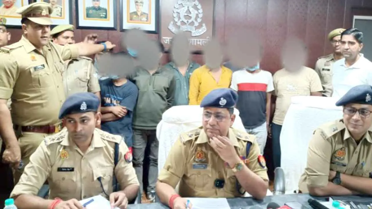 अन्तर्राज्यीय गिरोह के दस शातिर बदमाश गिरफ्तार, हाईटेंशन विद्युत तारों के 23 बंडल बरामद