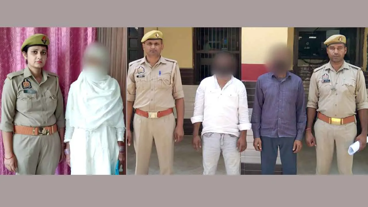 महिला समेत तीन वारंटी गिरफ्तार, भेजे जेल