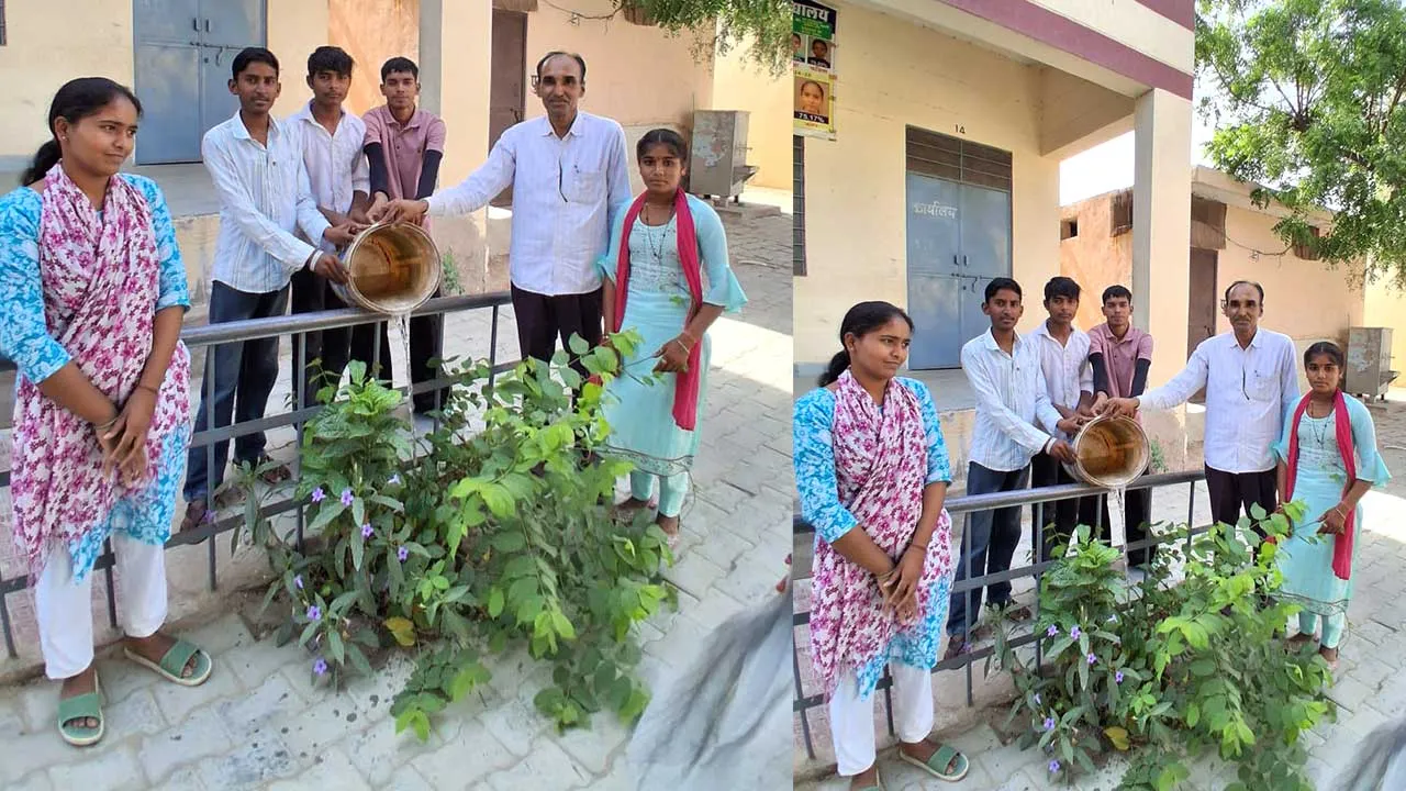 समाज सेवा शिविरों में विद्यार्थियों ने दिया पर्यावरण और जल संरक्षण का संदेश, पक्षियों के लिए बांधे परिंडे