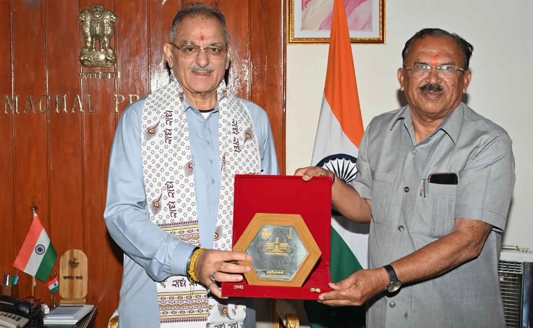 देवनानी ने हिमाचल प्रदेश के राज्यपाल कविंदर गुप्ता से की शिष्टाचार भेंट