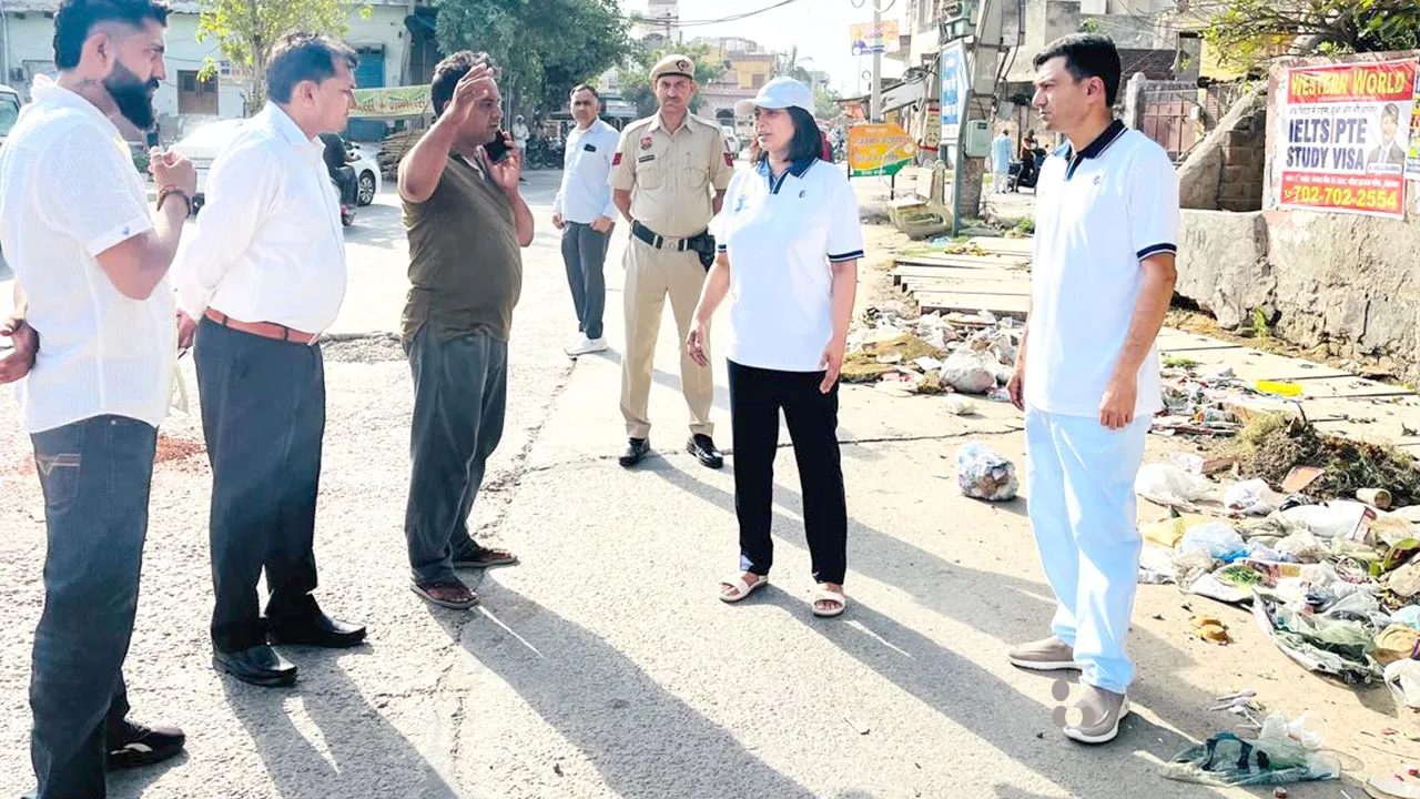 डीसी वर्षा खांगवाल ने लिया शहर की सफाई और सौंदर्यकरण व्यवस्था का जायजा