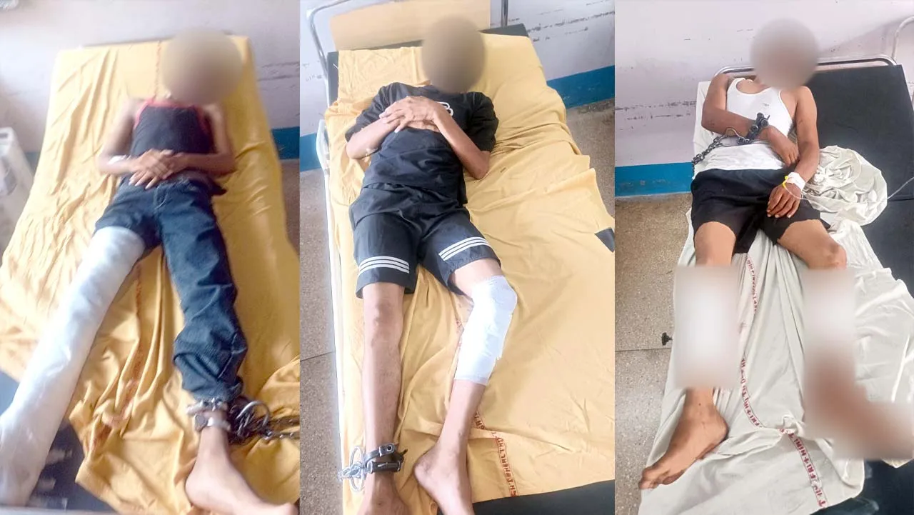 पुलिस पर फायरिंग कर भाग रहे भैंस चोर गिरोह के तीन बदमाश मुठभेड़ के बाद दबोचे