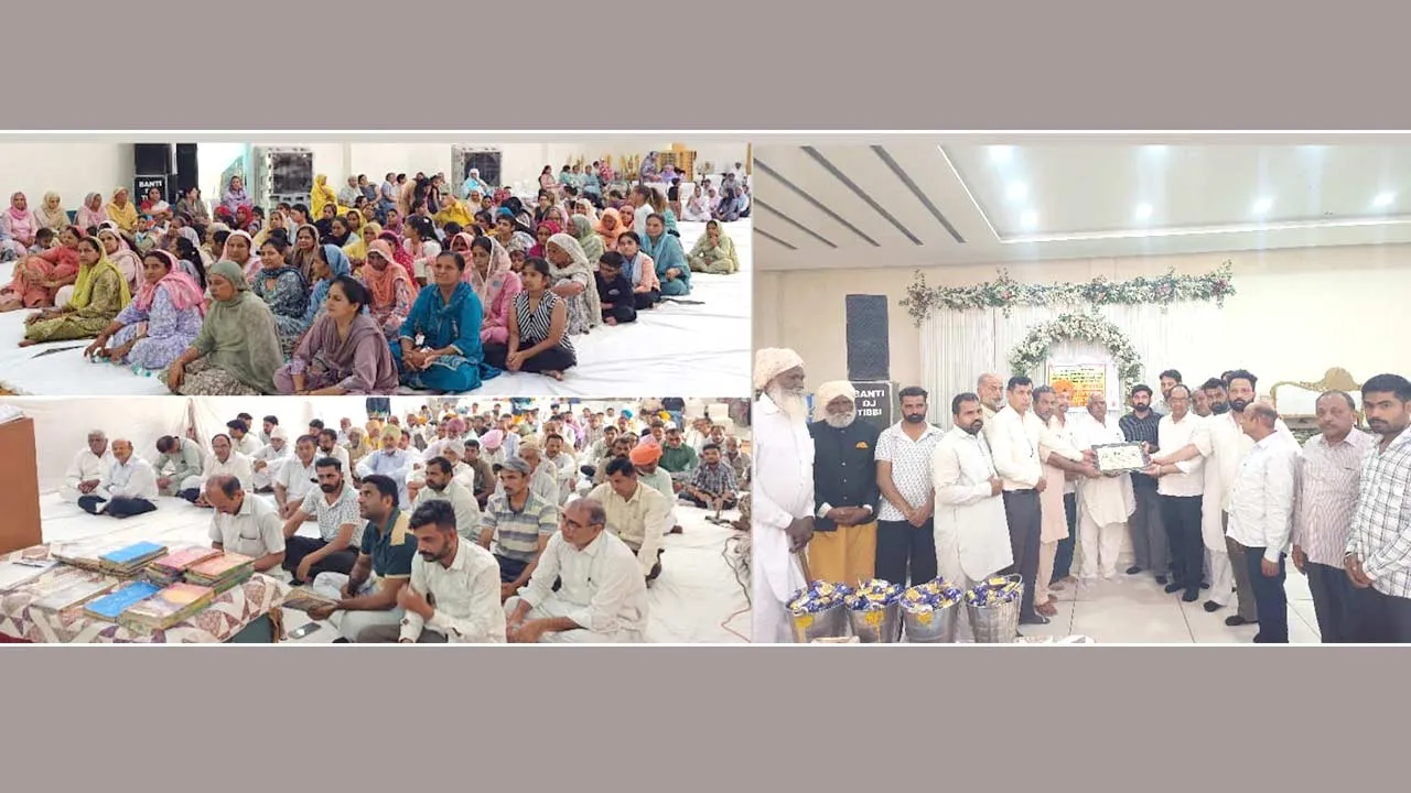 नामचर्चा में शरीरदानी बीरबल दास इन्सां को दी गई भावभीनी श्रद्धांजलि