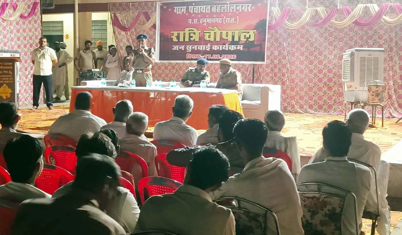 रात्रि चौपाल से नशा तस्करों और अपराधियों में बढ़ा खौफ