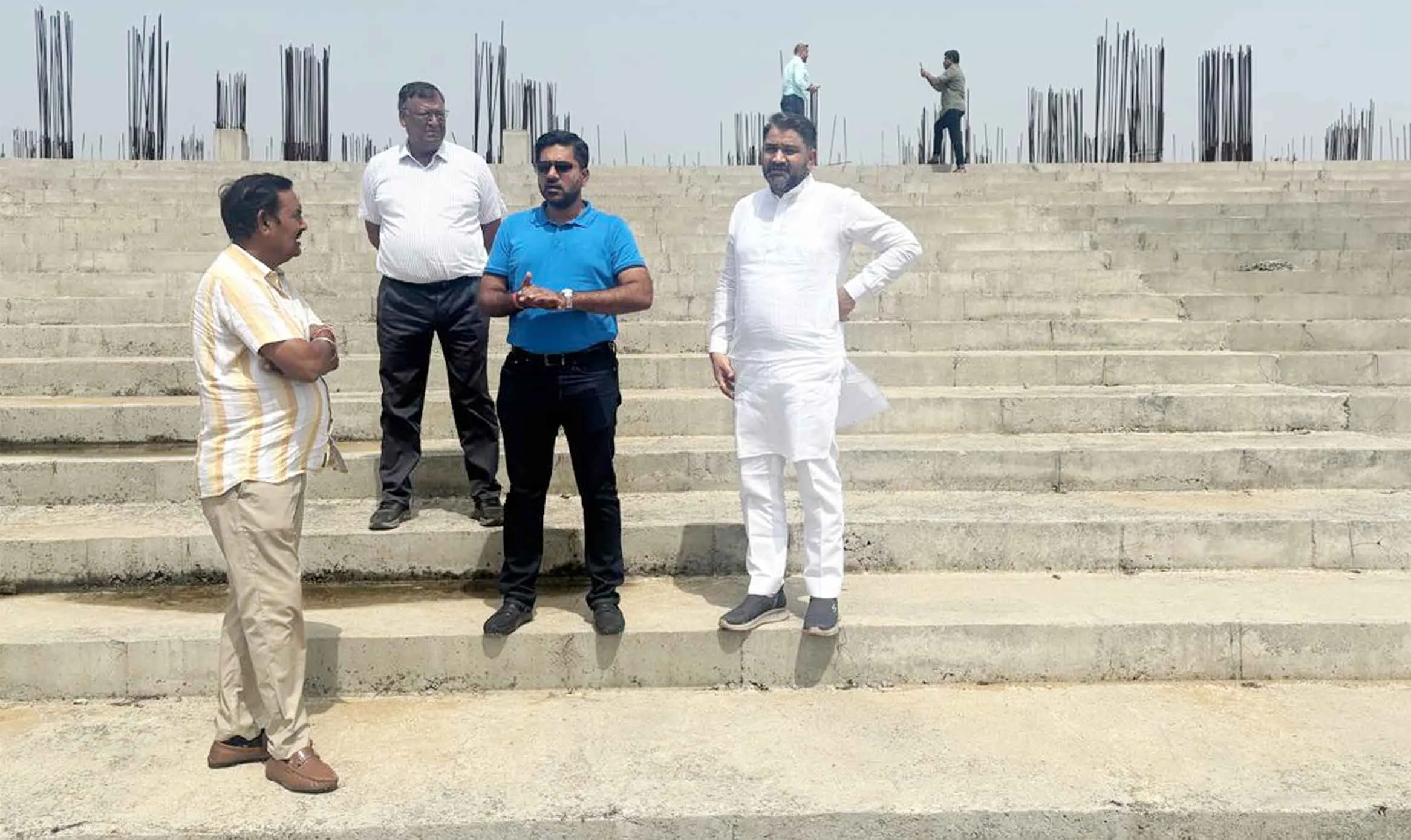 Rajasthan News, RCA Ad-hoc Committee: आरसीए एडहॉक कमेटी ने किया आरसीए के निर्माणाधीन चौप स्टेडियम का दौरा