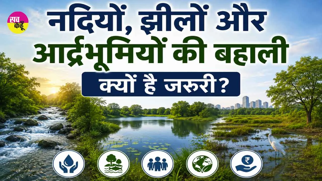 Water Conservation: नदियों, झीलों और आर्द्रभूमियों की बहाली क्यों है जरूरी? जल सुरक्षा और पर्यावरण संरक्षण पर बड़ा सवाल