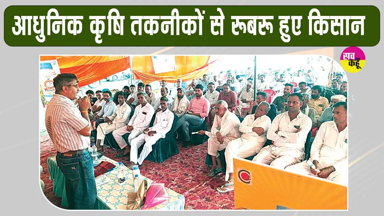 Agricultural Training Camp: गुलाबी सुंडी, सफेद मक्खी व तेला से बचाव के विशेषज्ञों ने बताए उपाय