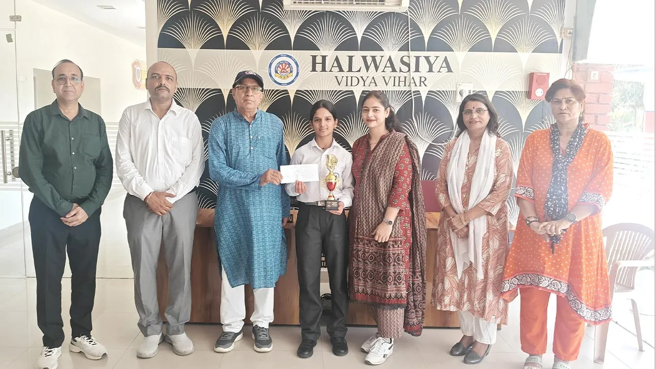 Talented India: टैलेंटेड इंडिया शो में हलवासिया की छात्रा रुद्रा ने जीता प्रथम स्थान