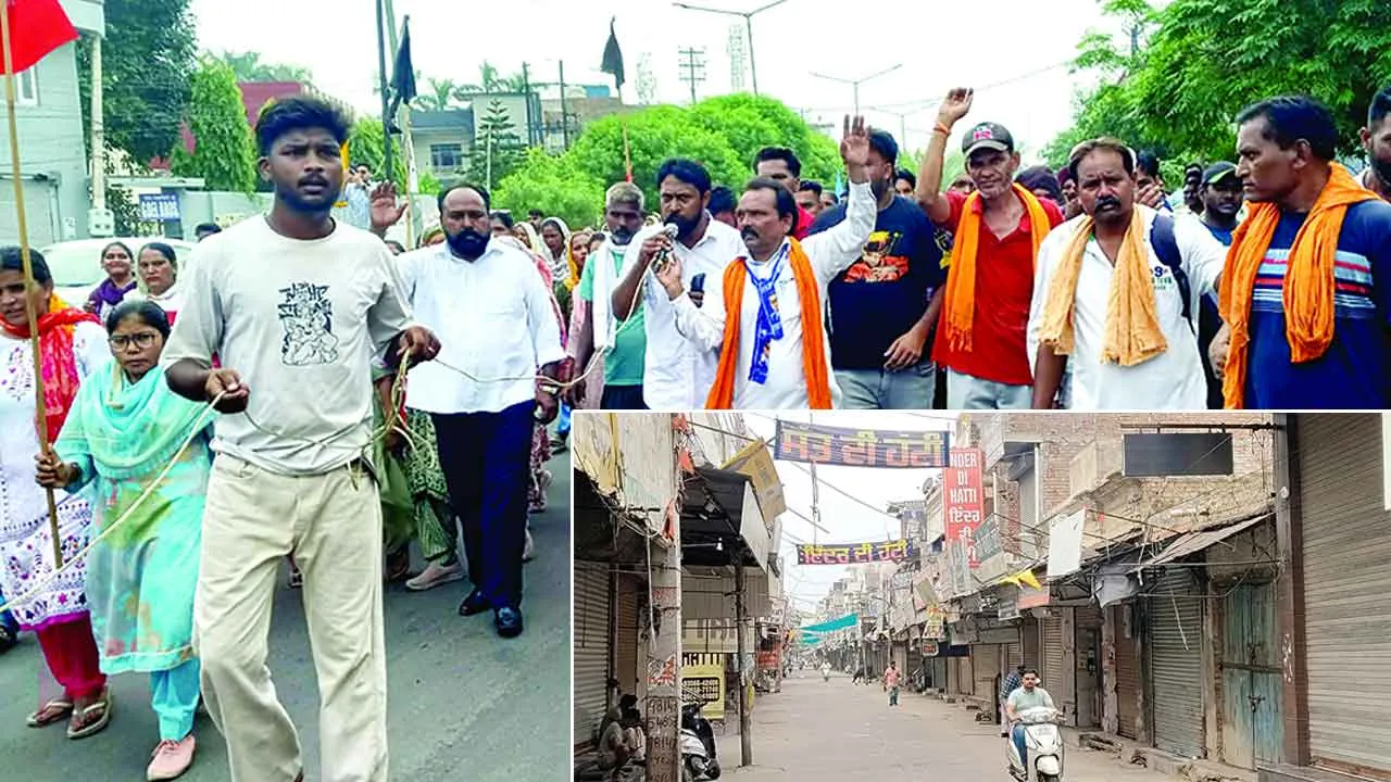 बरनाला लाठीचार्ज के विरोध में पूरी तरह सफल रहा ‘पंजाब बंद’, बाजार रहे बंद 