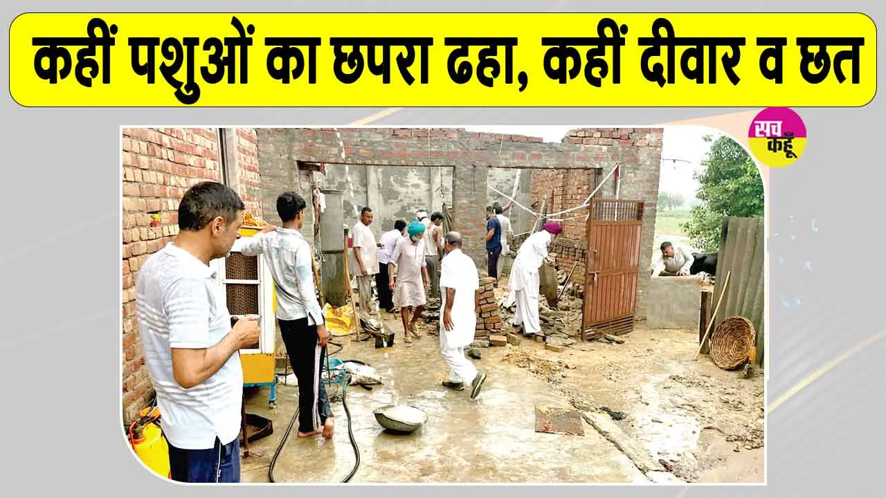 Sirsa News: आसमानी आफत के बीच डेरा सच्चा सौदा के सेवादारों ने पेश की इंसानियत की मिसाल