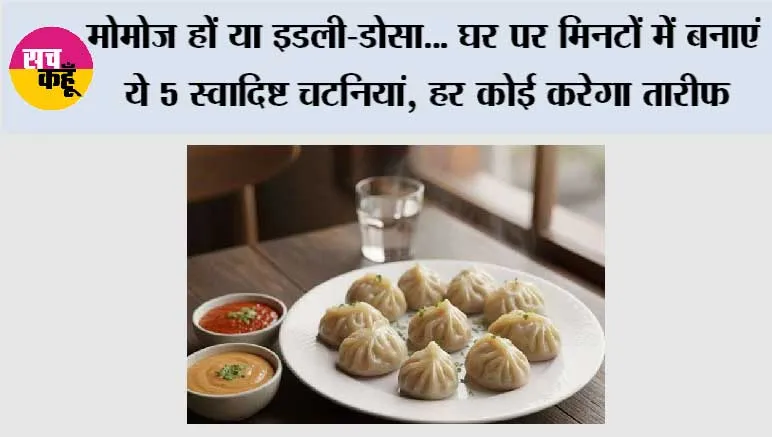 मोमोज हों या इडली-डोसा... घर पर मिनटों में बनाएं ये 5 स्वादिष्ट चटनियां, हर कोई करेगा तारीफ