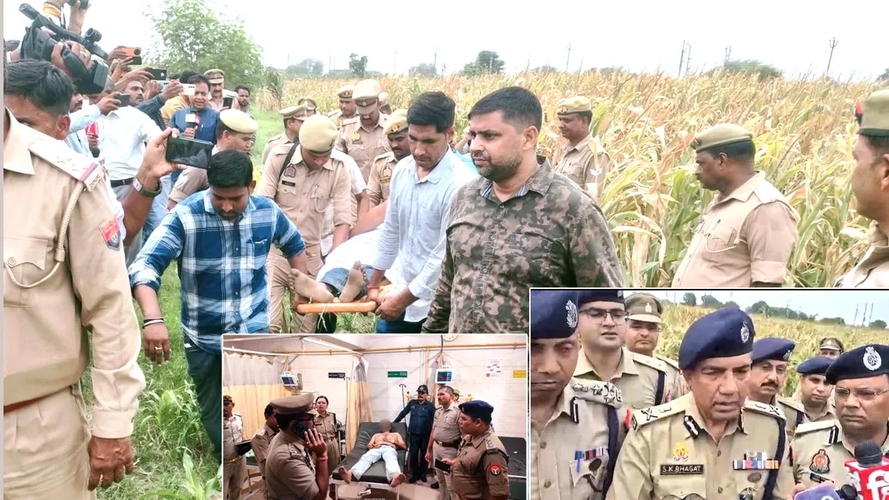 फिरोजाबाद में यूपी पुलिस ने मुठभेड़ के दौरान दो बदमाशों को किया ढेर
