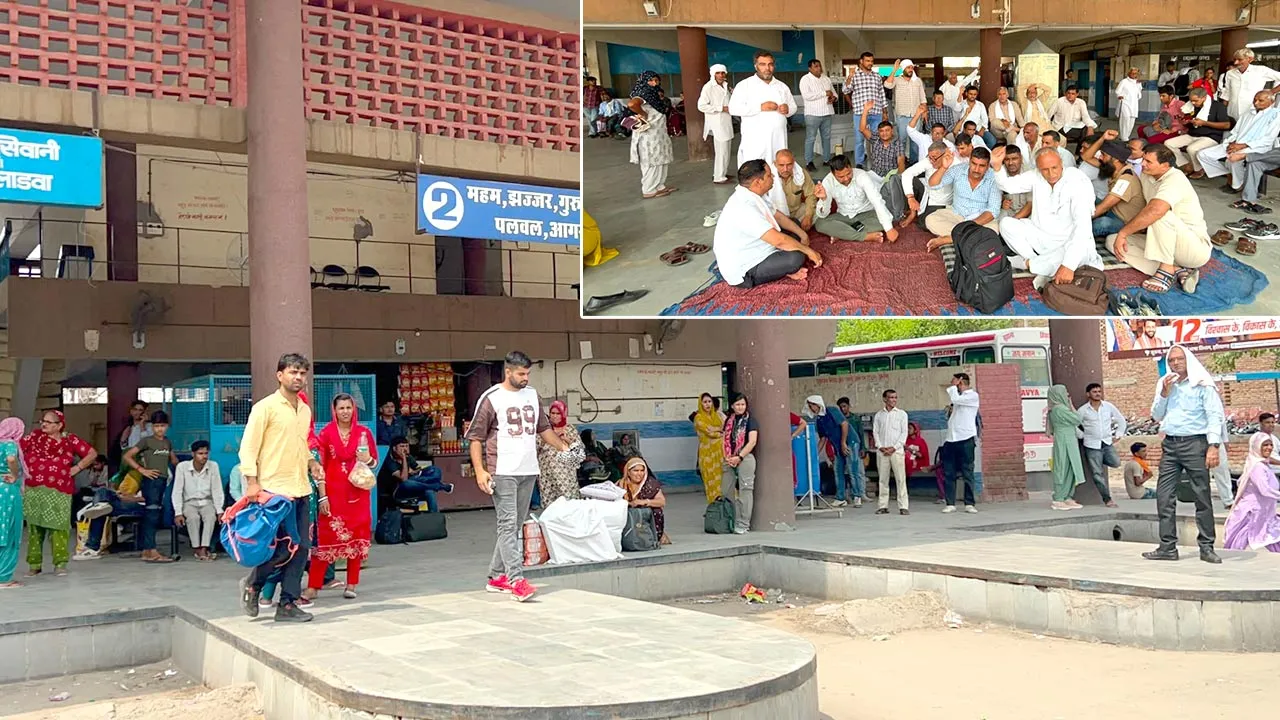 Haryana Roadways: रोडवेज कर्मचारियों के चक्का जाम से हिसार-हांसी में बस सेवाएं ठप, यात्री परेशान