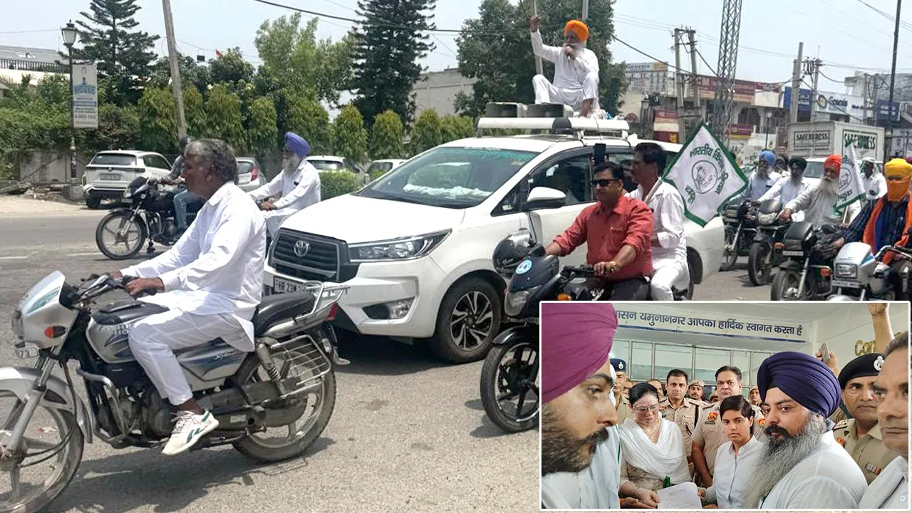 किसानों ने निकाली मोटरसाइकिल रैली, प्रधानमंत्री के नाम सौंपा ज्ञापन