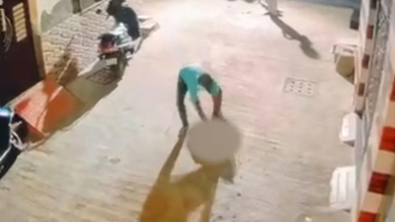 घरेलू कलह से परेशान युवक ने सड़क पर मासूम बच्ची से क्रूरता, घटना सीसीटीवी में कैद