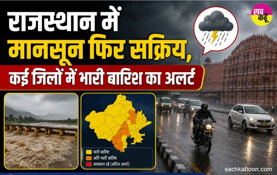 Rajasthan Weather Alert: मौसम विभाग ने राजस्थान वासियों को किया अलर्ट, कई जिलों में की ऑरेंज चेतावनी जारी