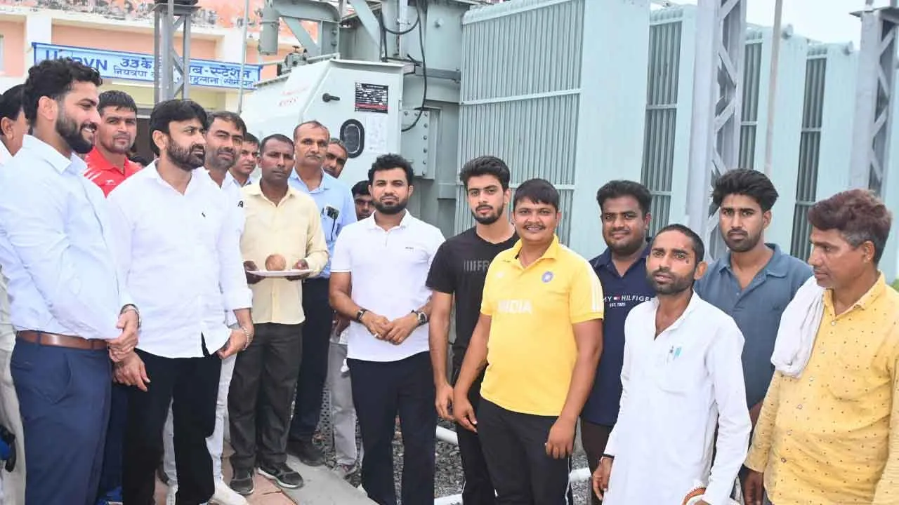 8.25 करोड़ की लागत से तैयार अहुलाना में सब स्टेशन का किया उद्घाटन