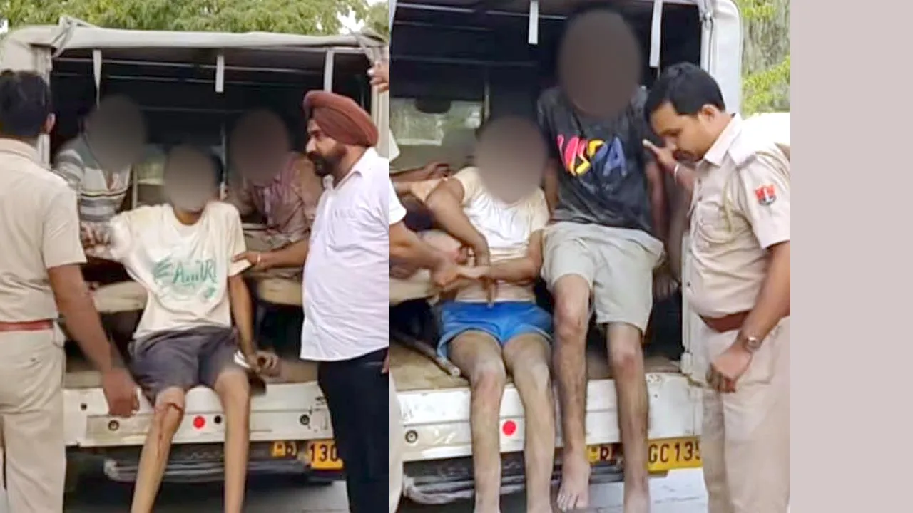 पुलिस-बदमाशों के बीच जोरदार मुठभेड़, भागते हुए 5 बदमाश पुल से गिरे