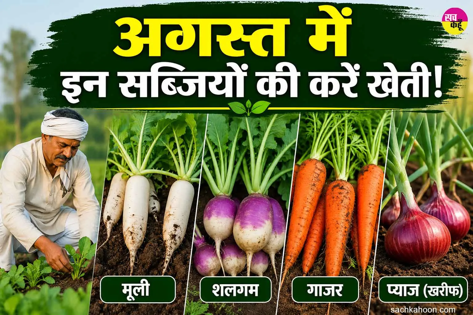 Vegetable farming: अगस्त में इन सब्जियों की करें खेती! जानें बुआई का सही समय व ऐसे करें खेत तैयार