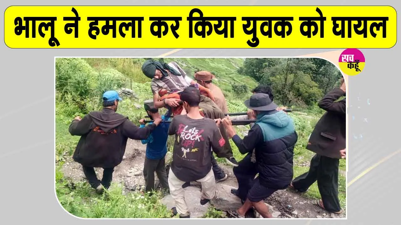 Bear Attack: बगीचे में पहुंचा अचानक भालू, युवक की चीख-पुकार सुन मौके पर पहुंचे ग्रामीण