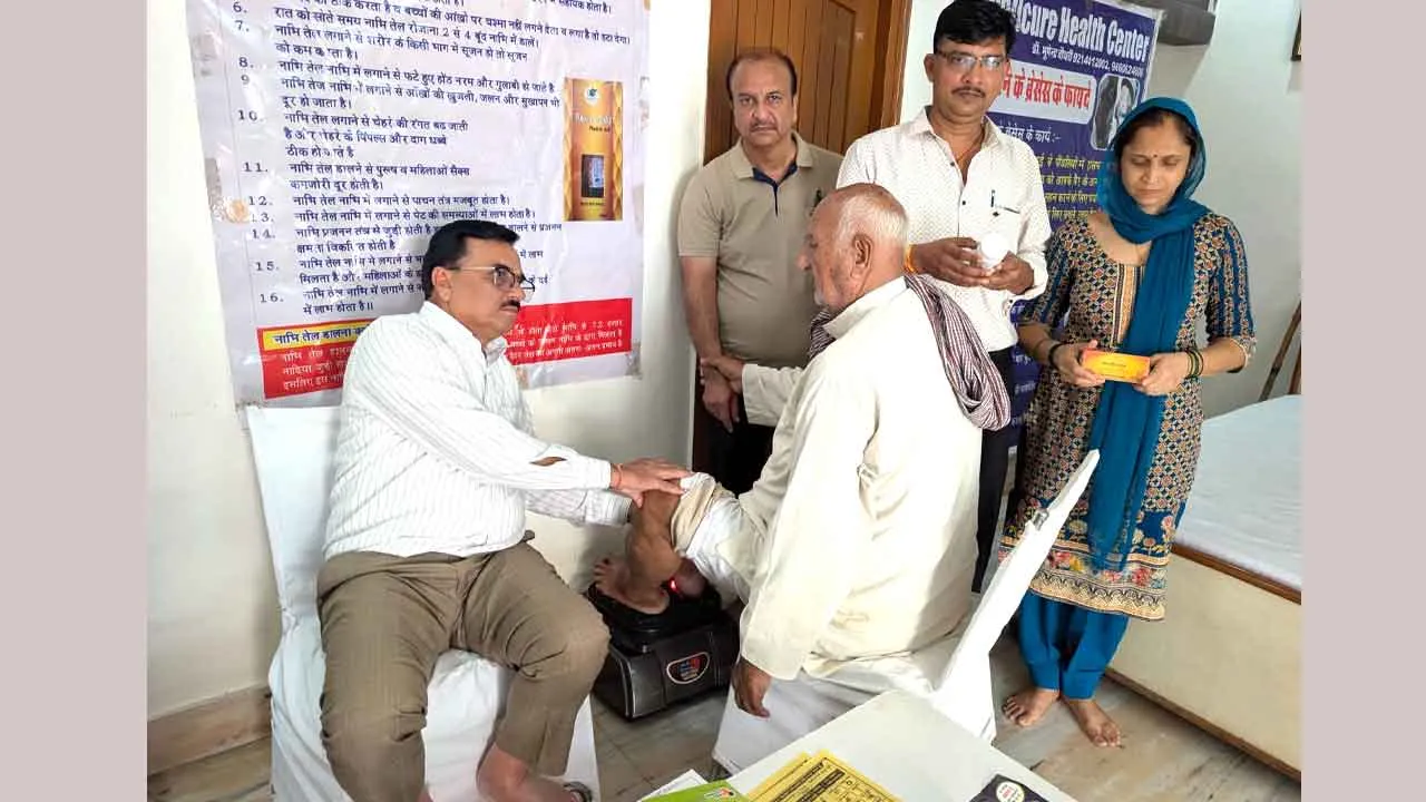 भवानी में पहली बार न्यूरो सकुर्लेटरी थेरेपी शिविर आयोजित, पहले दिन 50 लोगों की हुई जांच